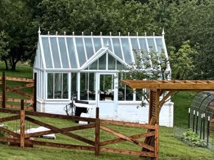 english‑style greenhouse, Vintage English‑Style Greenhouse Project in East Tennessee Home